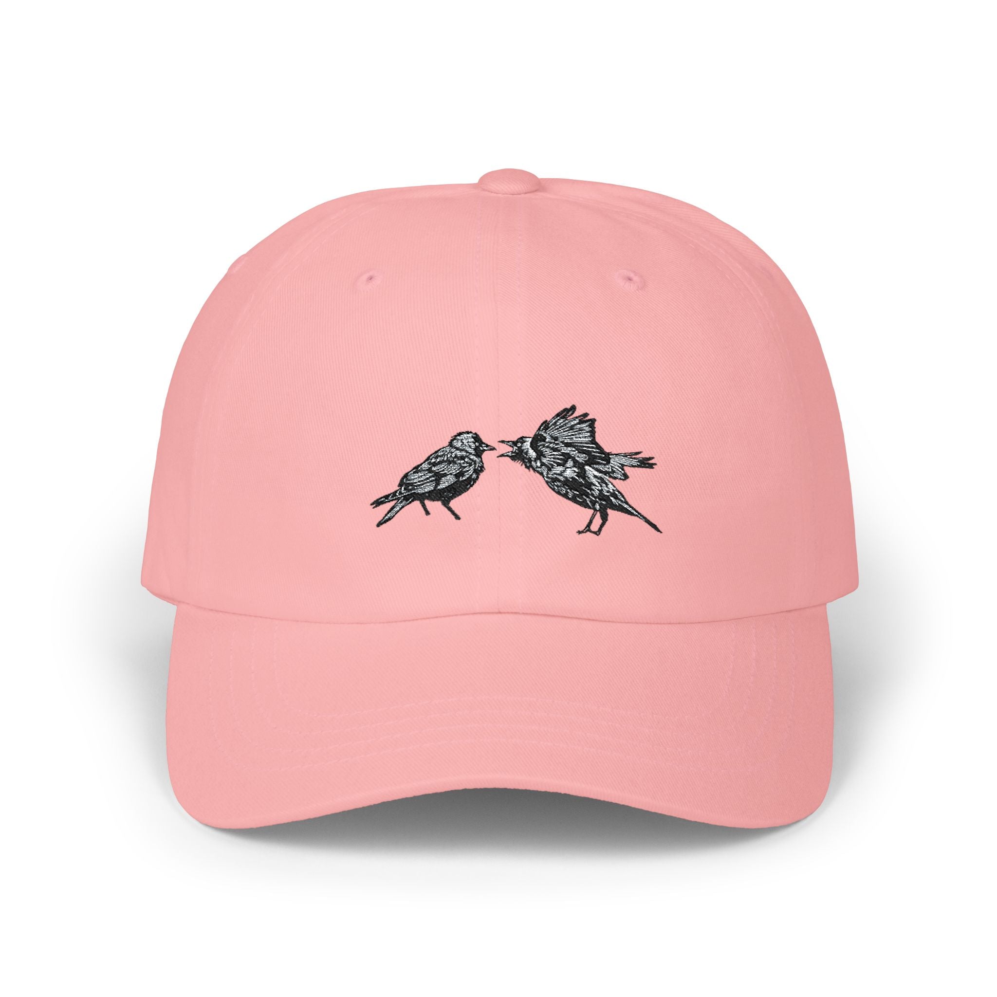Dad Cap with Bickering Birds Embroidery