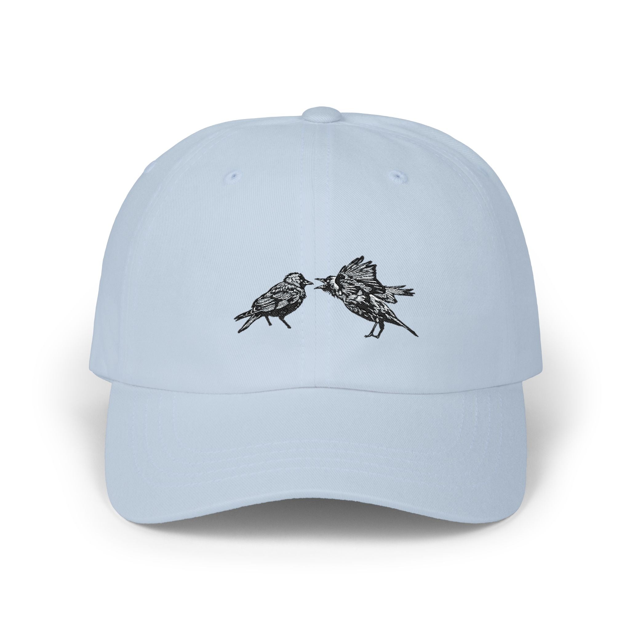 Dad Cap with Bickering Birds Embroidery