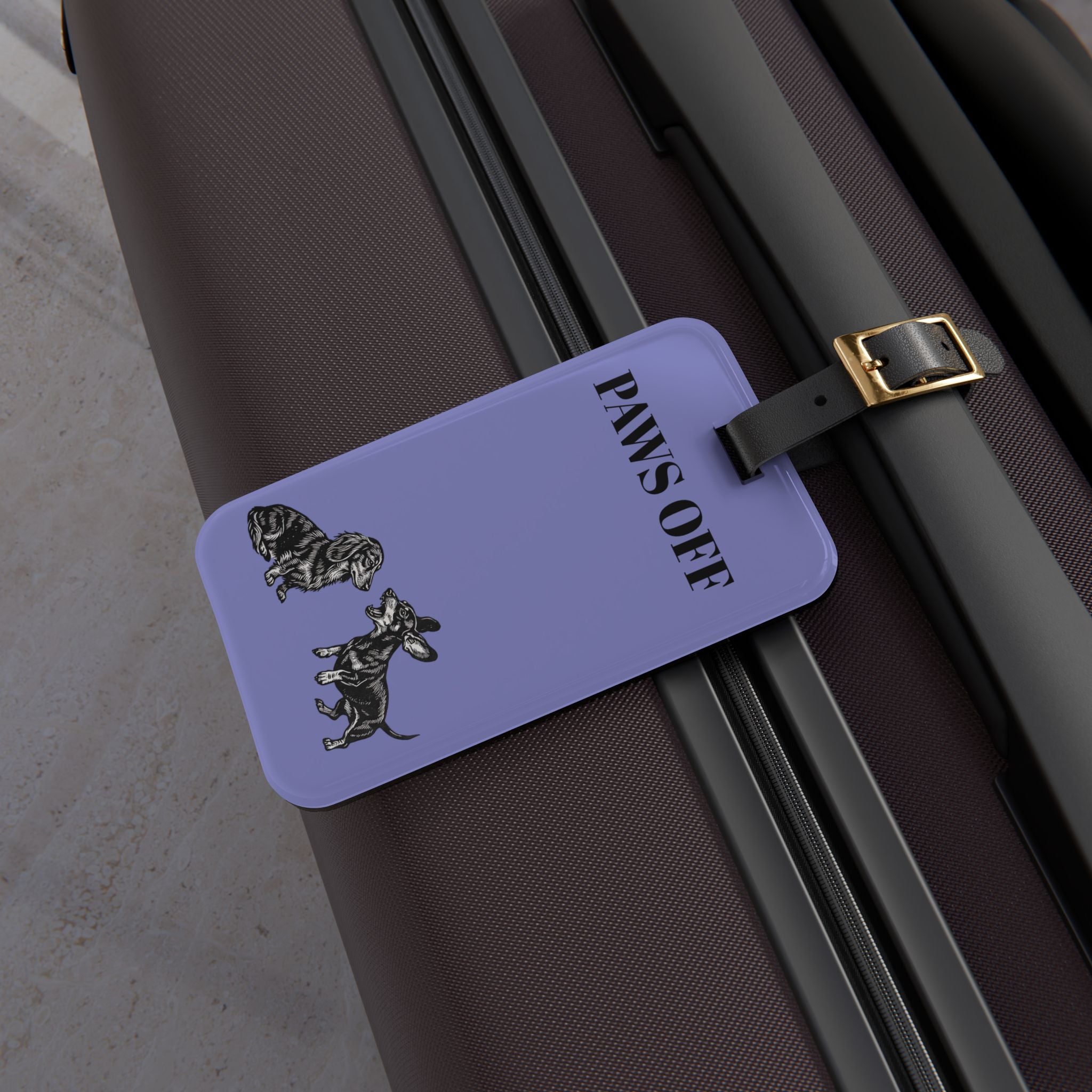 Paws Off Luggage Tag — Funny Dog Travel ID Tag
