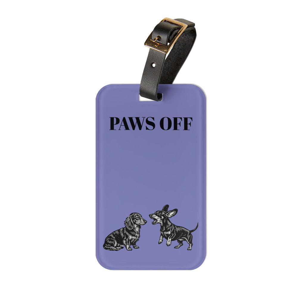 Paws Off Luggage Tag — Funny Dog Travel ID Tag