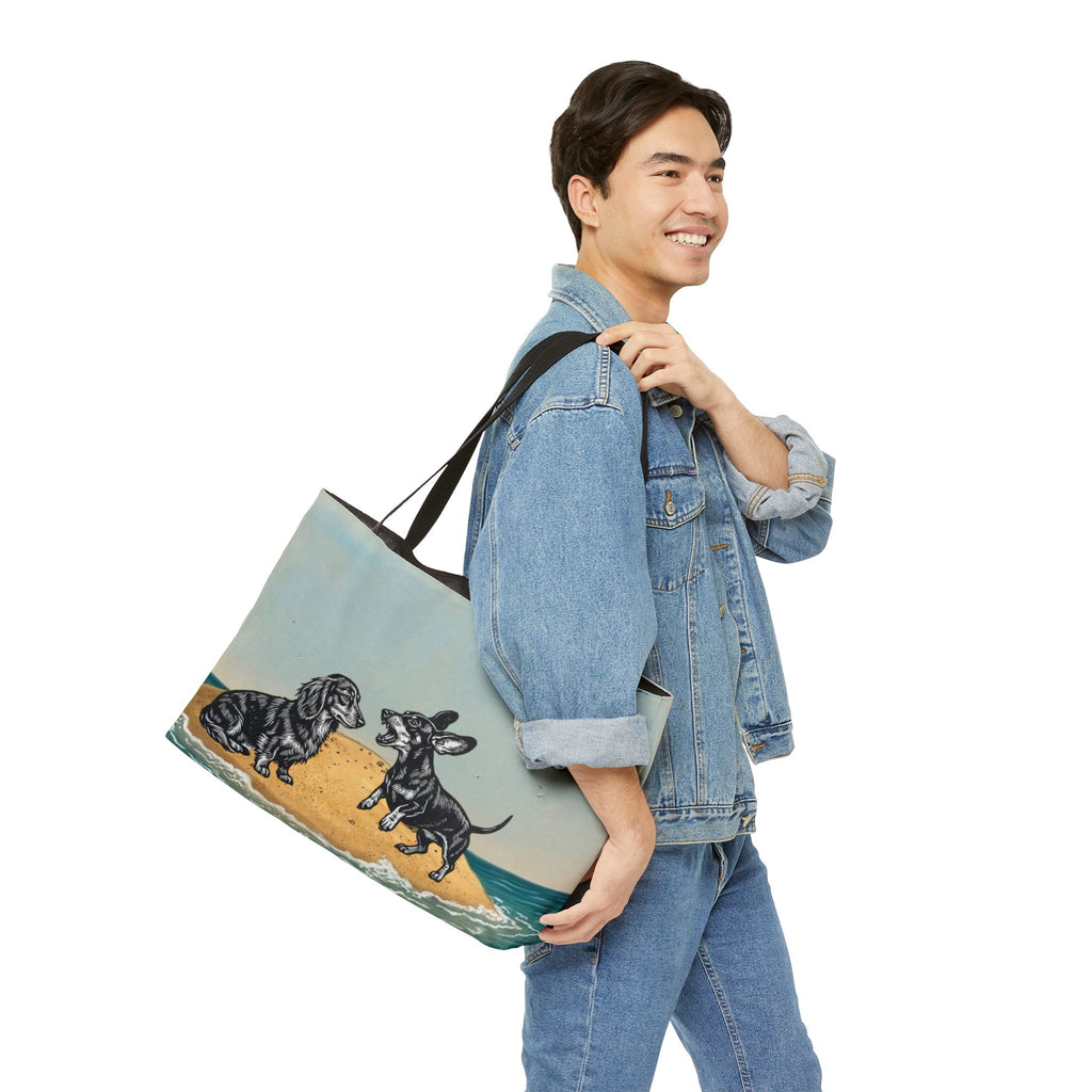 Bickering Dachshund Island Weekender Tote