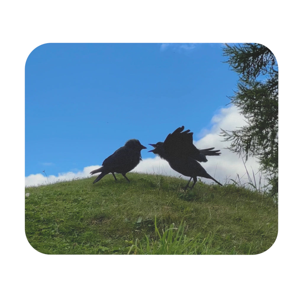 Bickering Birds Mouse Pad