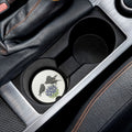 Soapstone Car Coaster — Bickering Birds on Bluebonnets