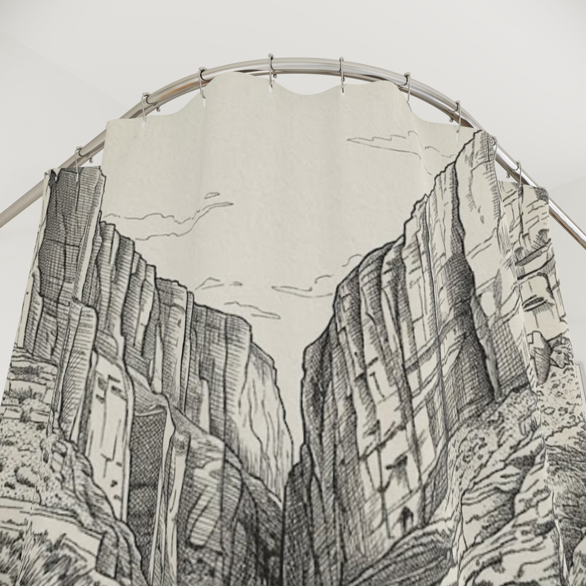 Bickering Birds Santa Elana Canyon Shower Curtain