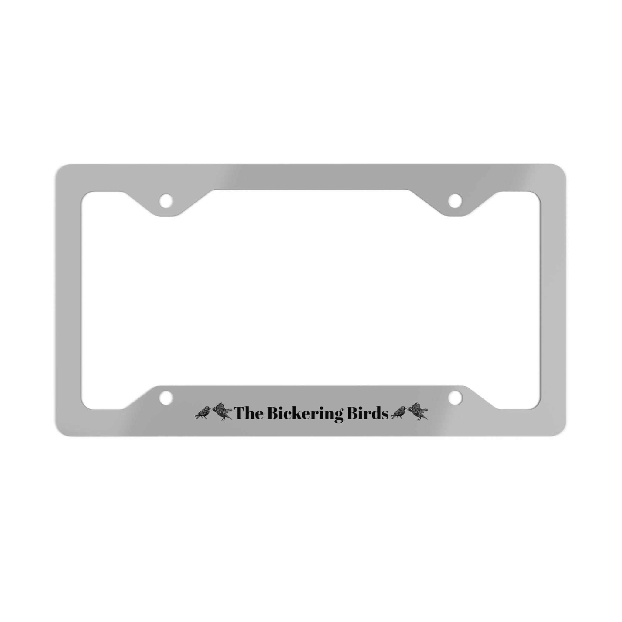 The Bickering Birds Stainless Steel Decorative Plate Frame