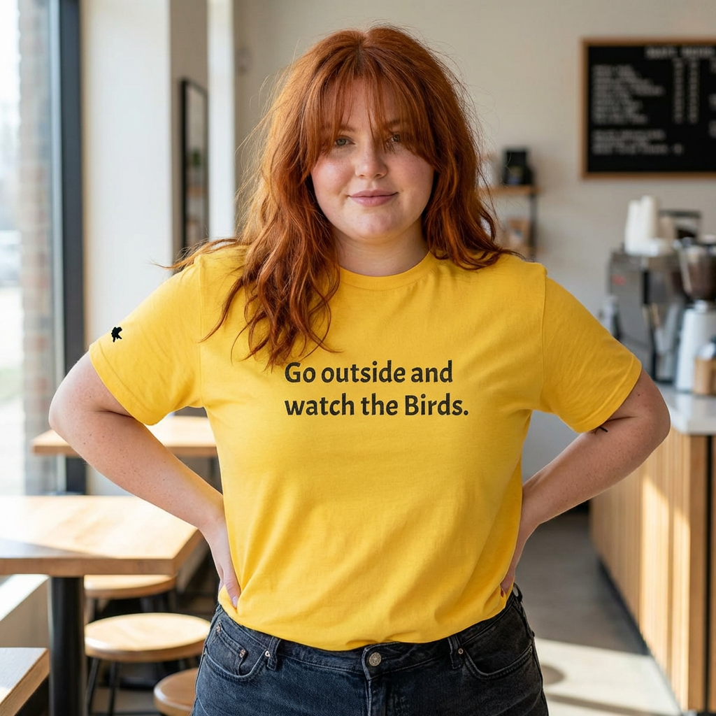 Go Outside and Watch the Birds Tee — Funny Nature Lover T-Shirt