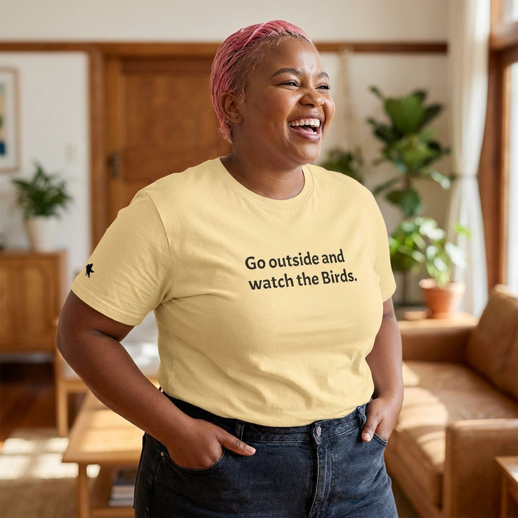 Go Outside and Watch the Birds Tee — Funny Nature Lover T-Shirt