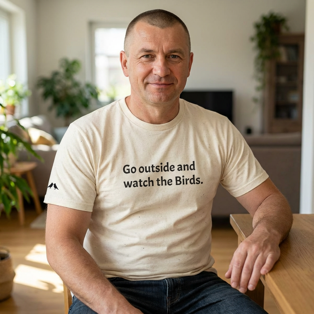 Go Outside and Watch the Birds Tee — Funny Nature Lover T-Shirt