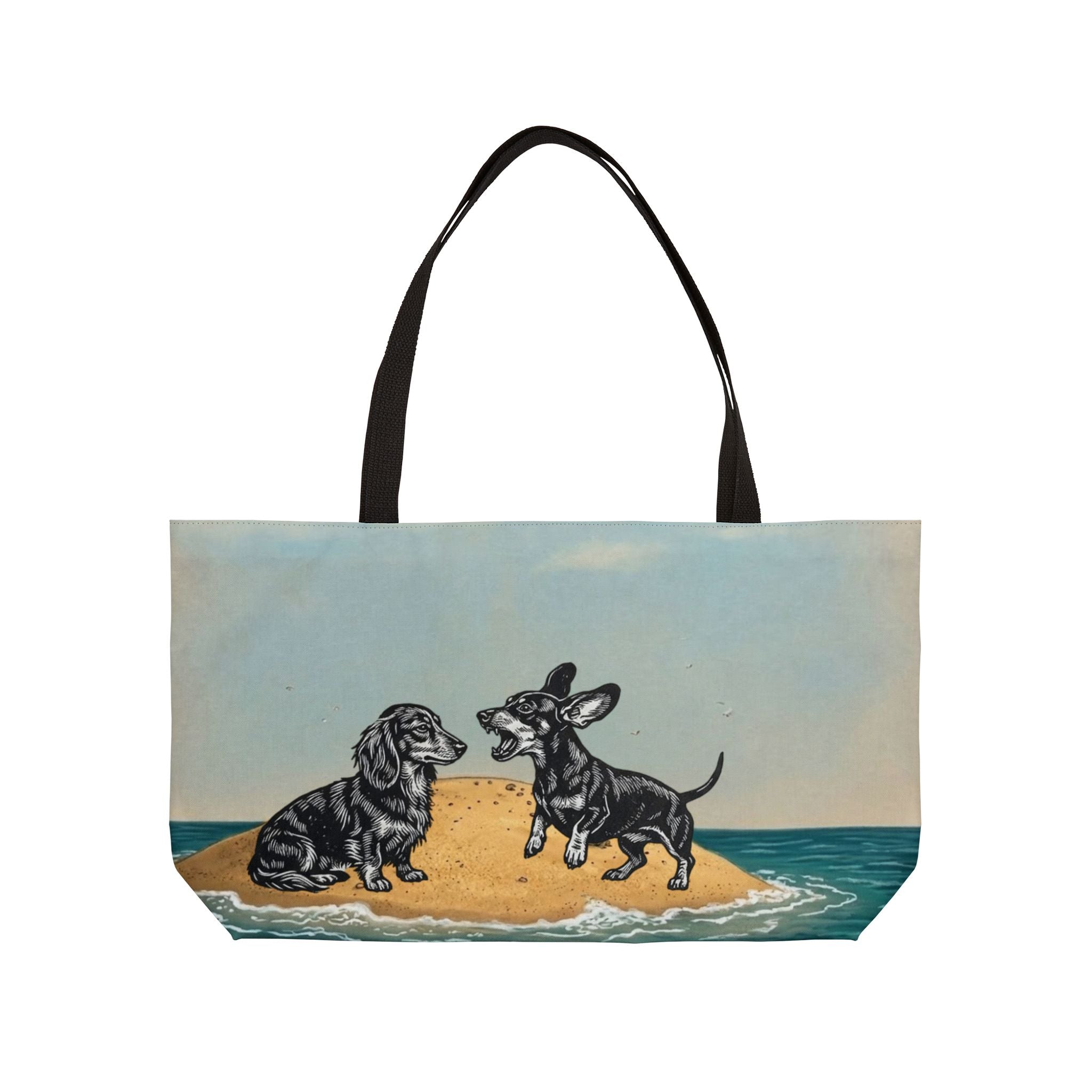 Bickering Dachshund Island Weekender Tote