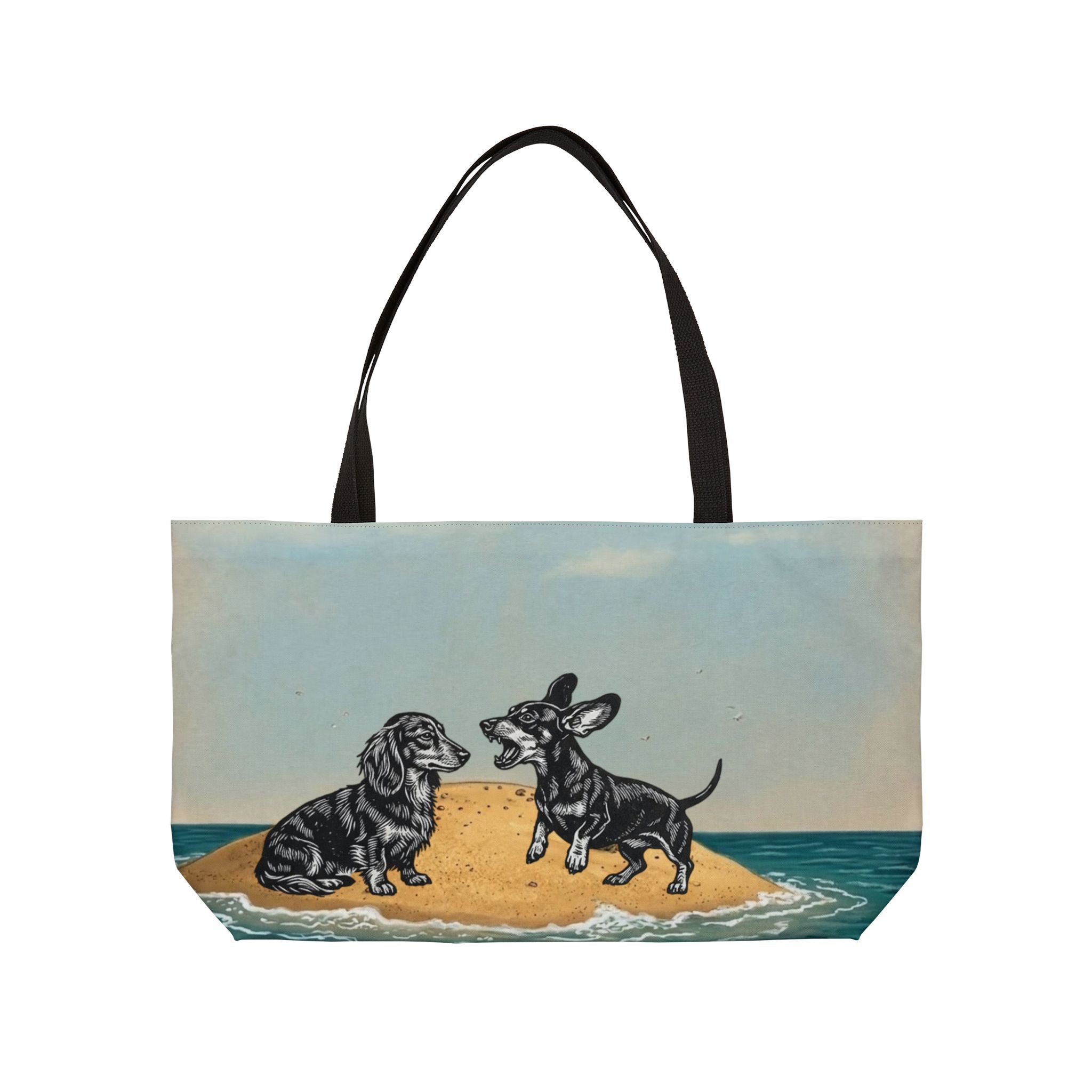 Bickering Dachshund Island Weekender Tote