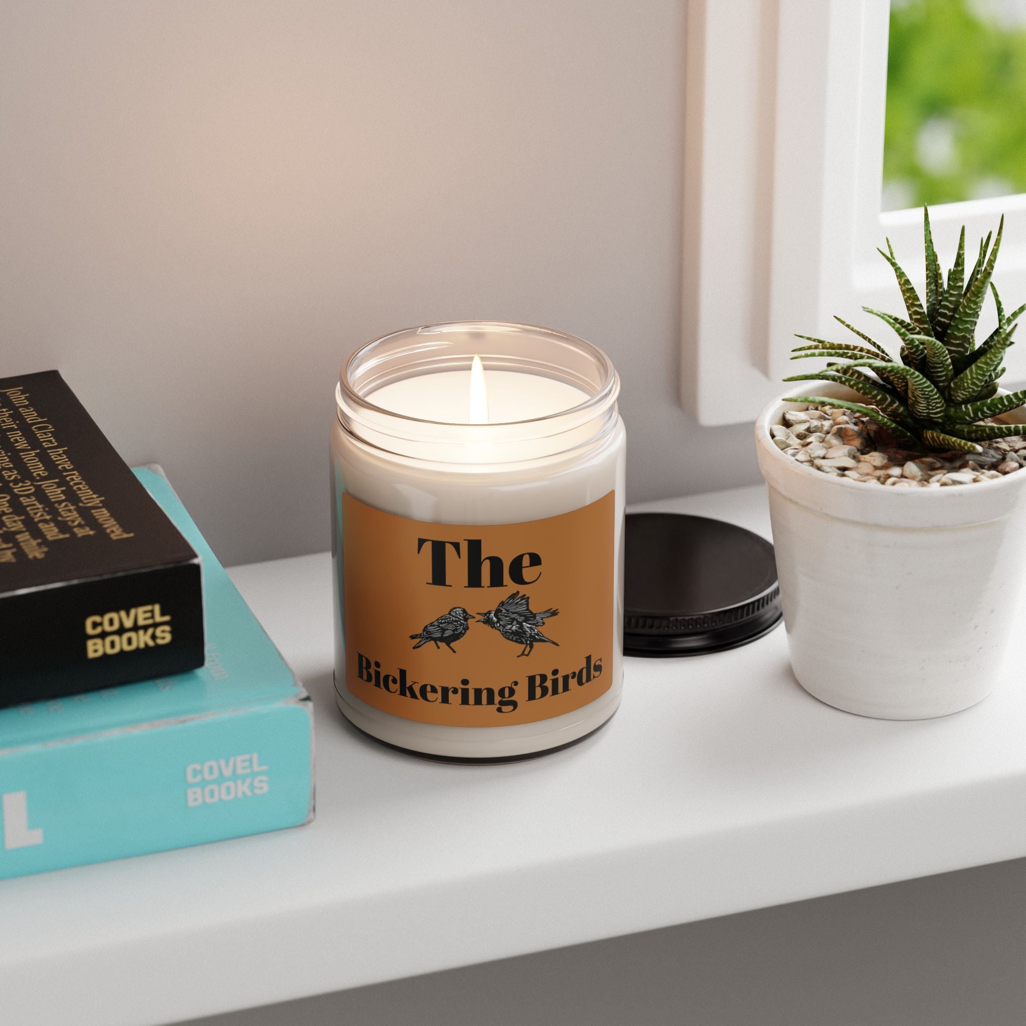 Bickering Birds Soy Candle — 9oz Scented Jar
