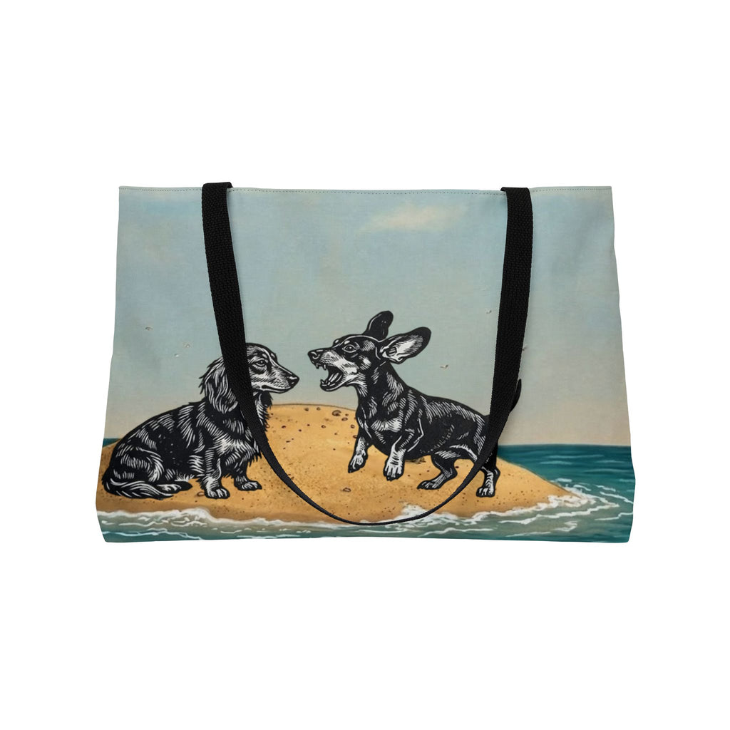 Bickering Dachshund Island Weekender Tote