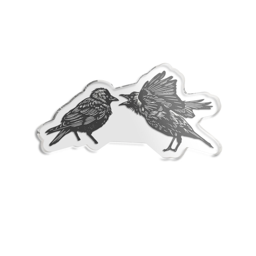 Bickering Birds Cutout Statue