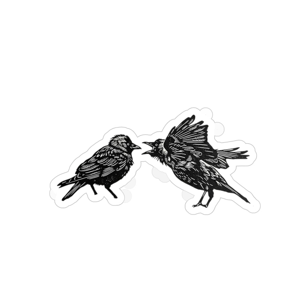 Bickering Birds Vinyl Die-Cut Stickers