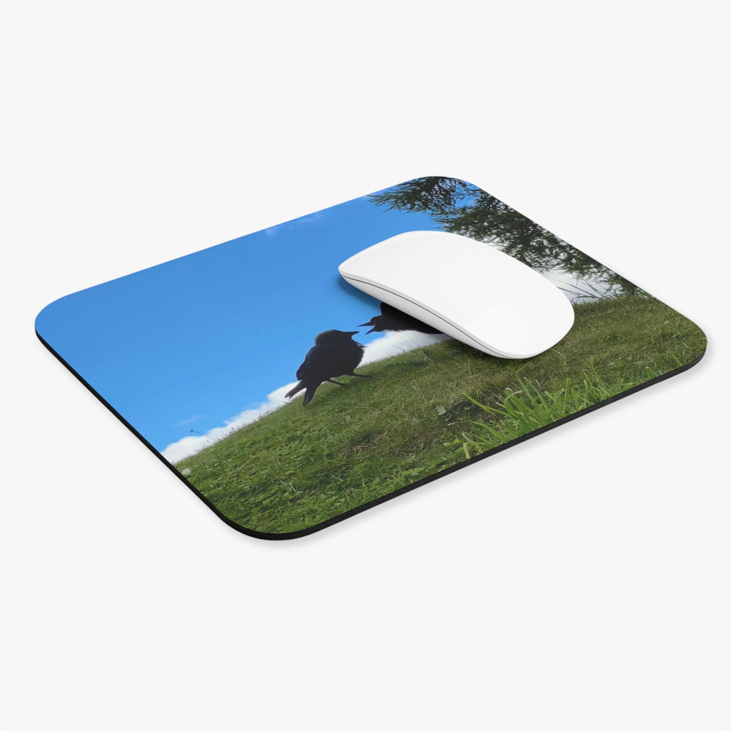 Bickering Birds Mouse Pad