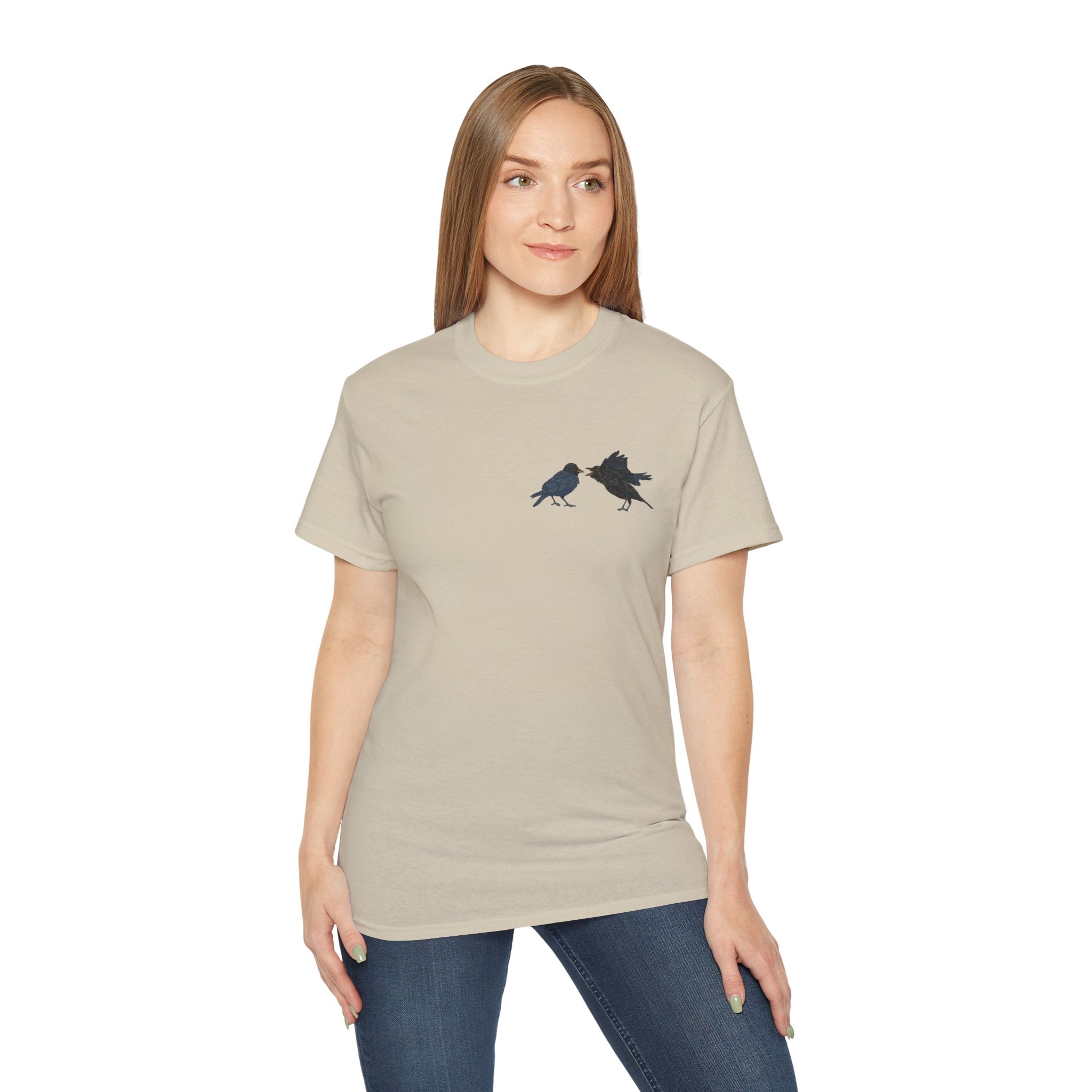 Bickering Birds Colorized T-Shirt