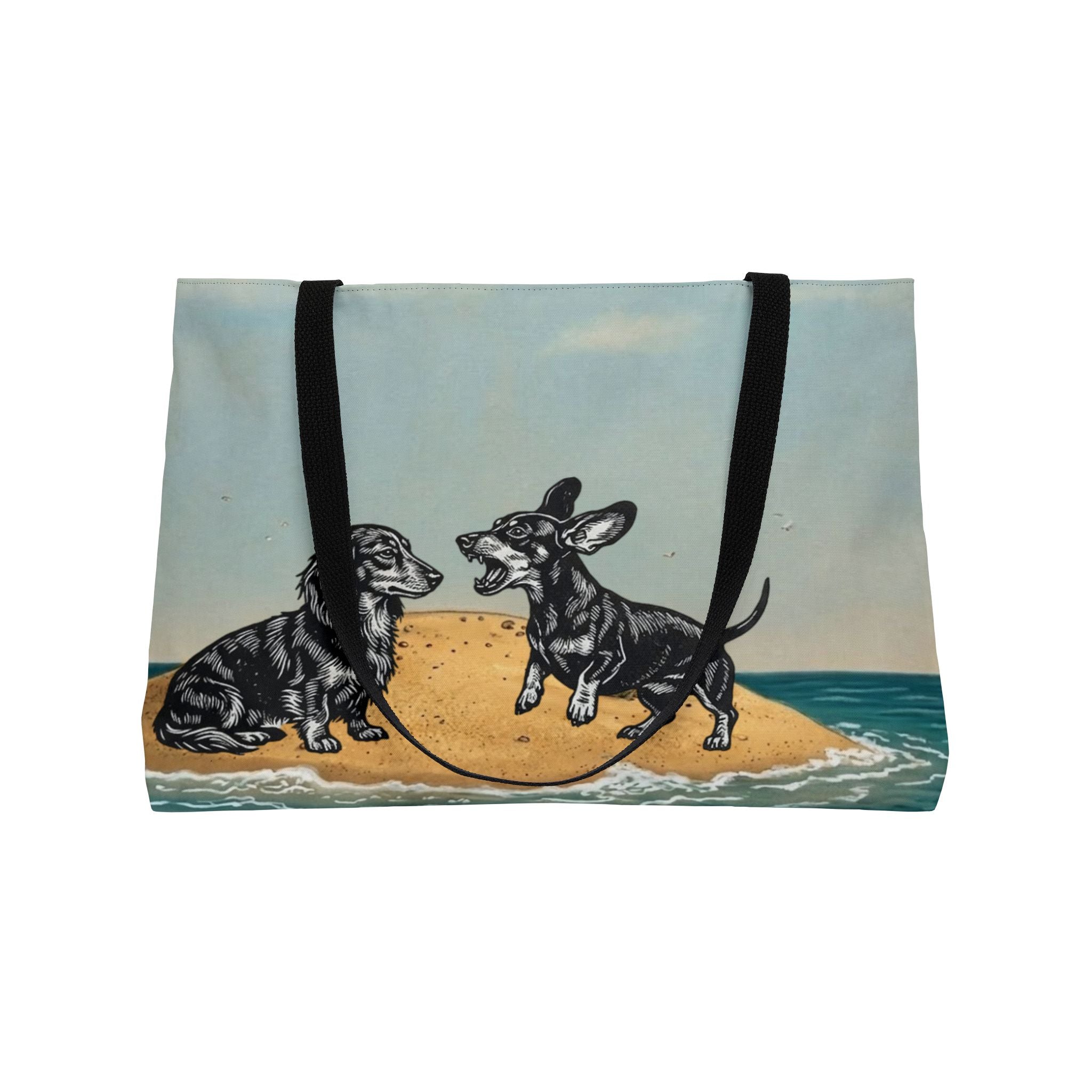 Bickering Dachshund Island Weekender Tote