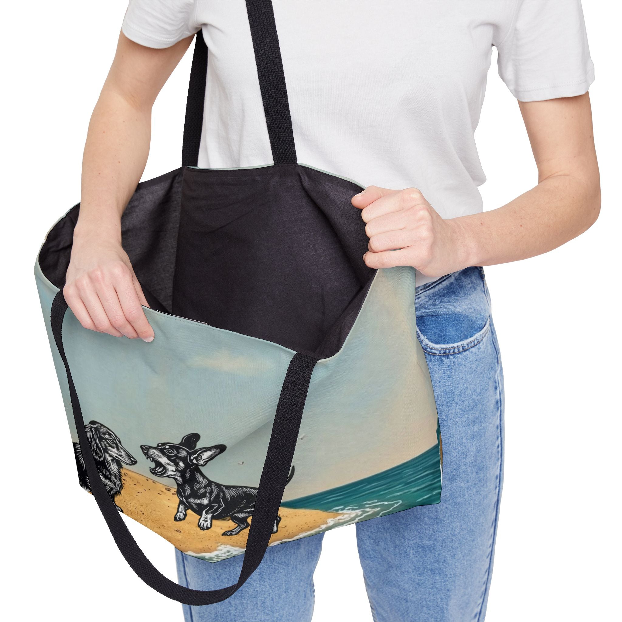 Bickering Dachshund Island Weekender Tote
